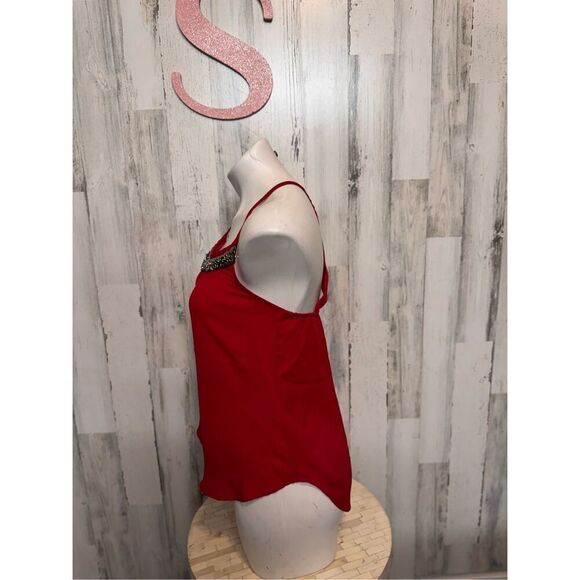 Sequin hearts red blouse size small - Picture 2 of 10